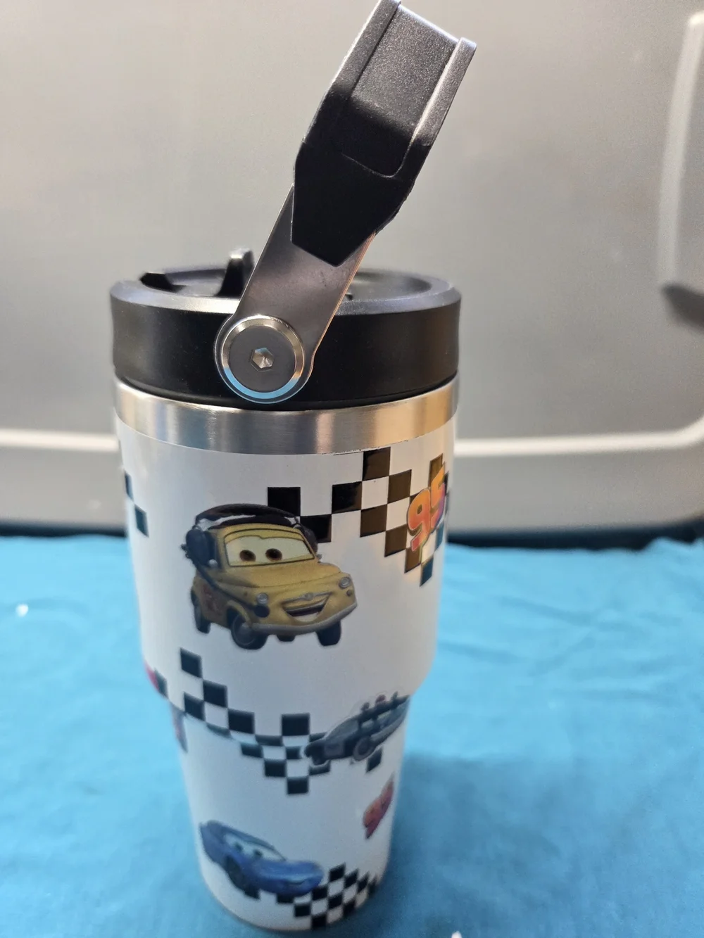 20 oz Cars Rust-eze Lightning McQueen Tumbler Cup